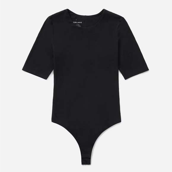 Everlane the Short Sleeve Crew Neck Bodysuit NWT - Picture 5 of 6